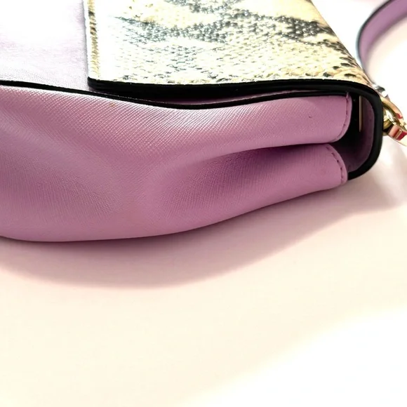 Kate Spade Purple and Cream Crossbody Bag with Snake Print Design - Picture 4 of 7